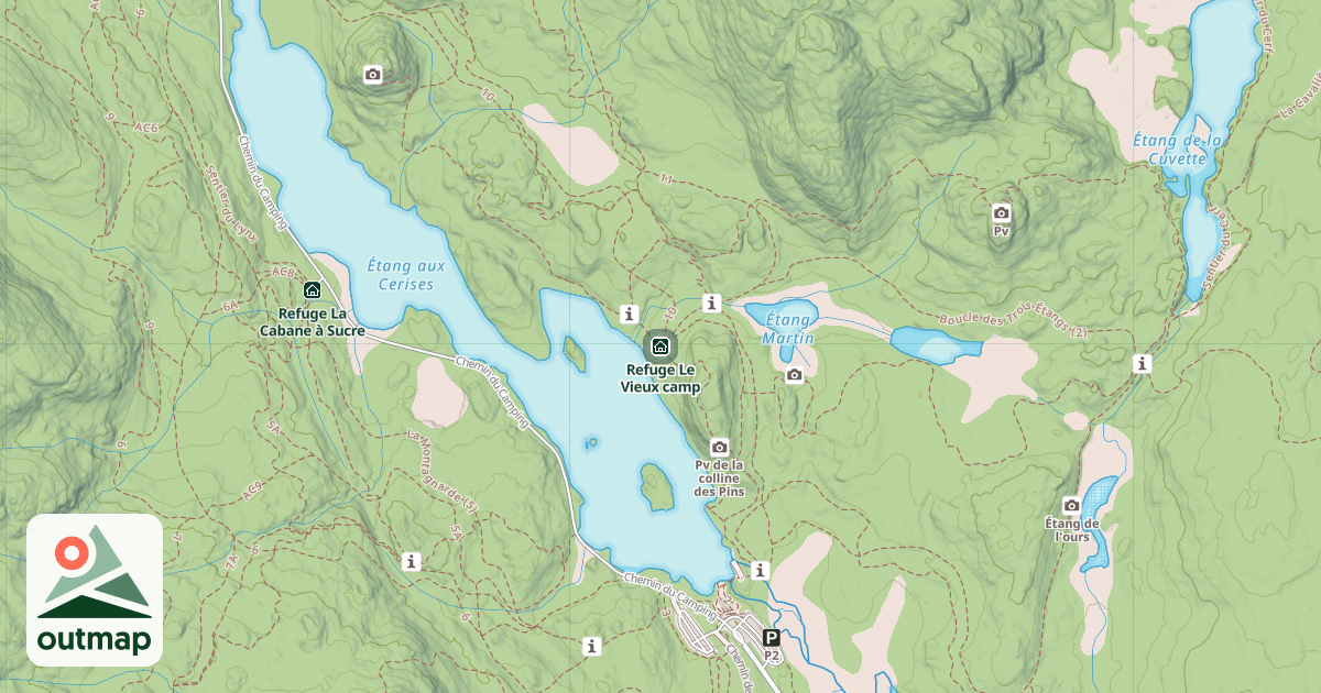 Map of Refuge Le Vieux camp