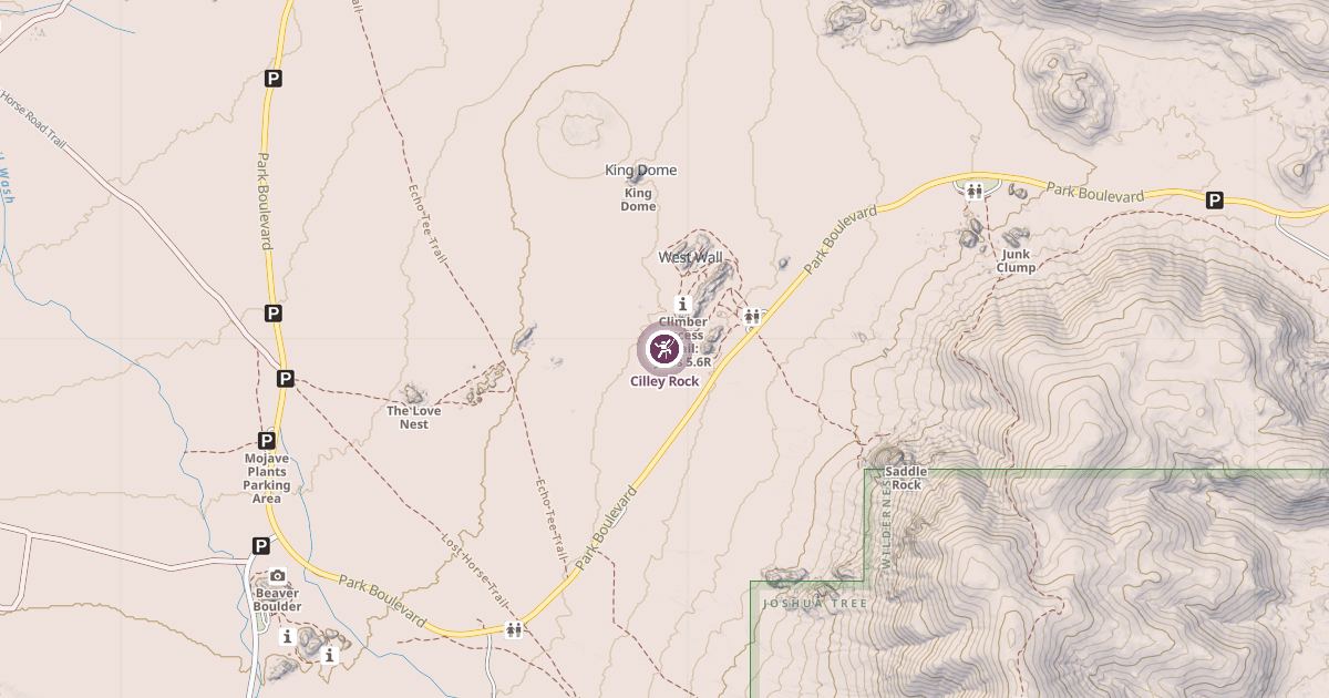 Map preview of Cilley Rock