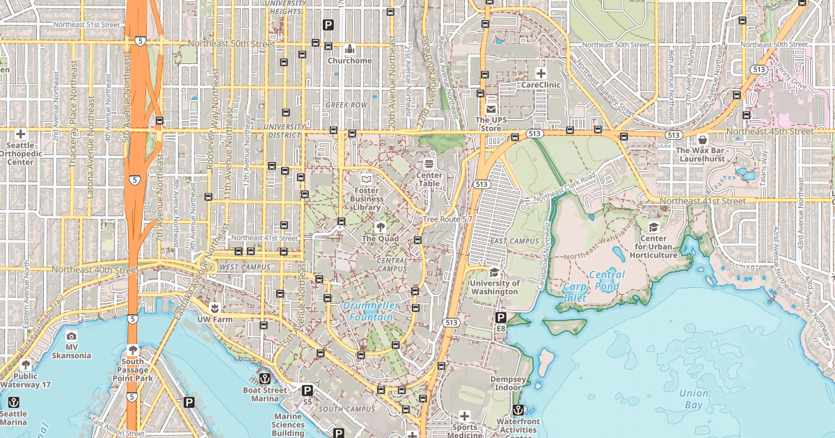 Map preview of Tree Route