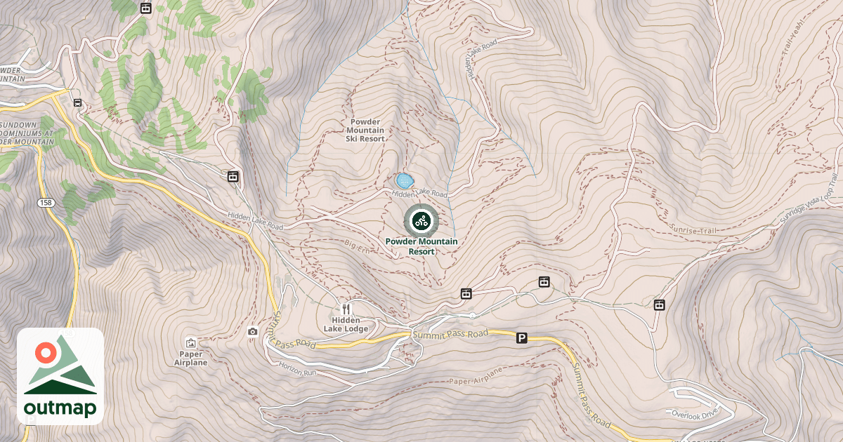 Map of Powder Mountain Resort