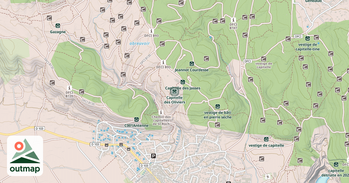 Map of Capitelle des Oliviers
