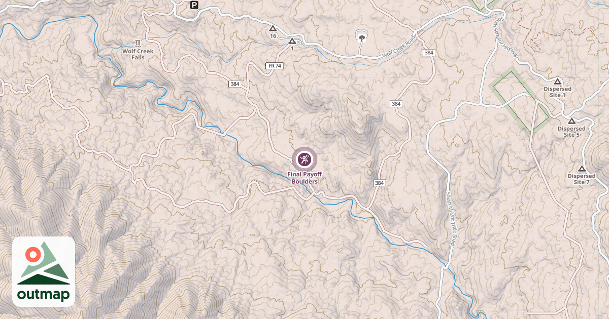 Map of Final Payoff Boulders
