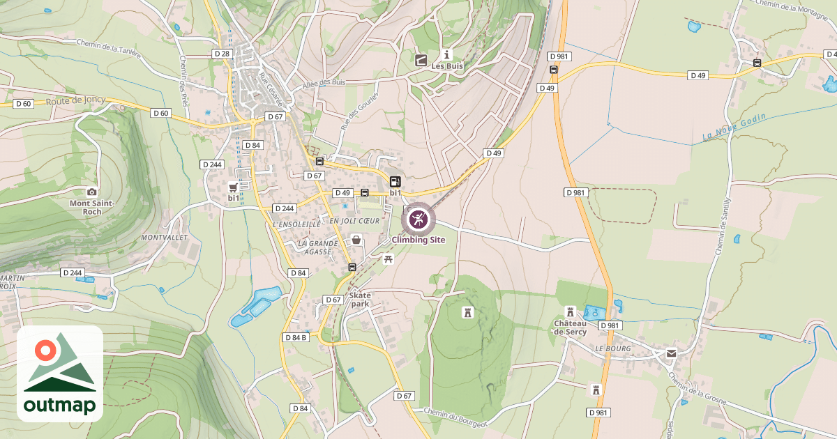 Map of Climbing Site