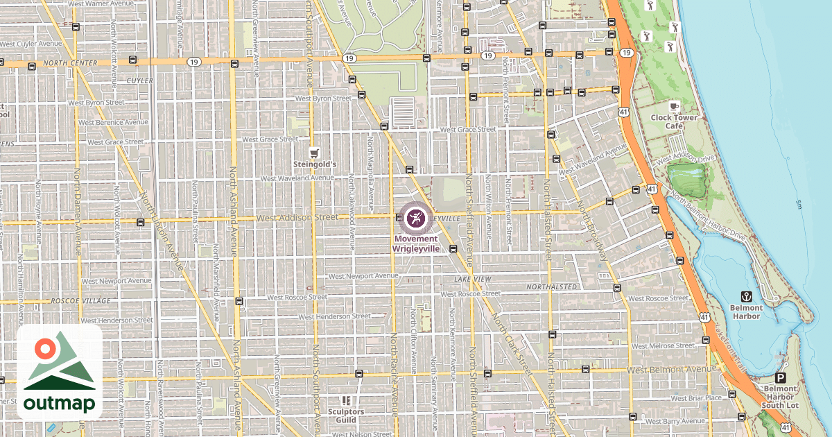Map of Movement Wrigleyville
