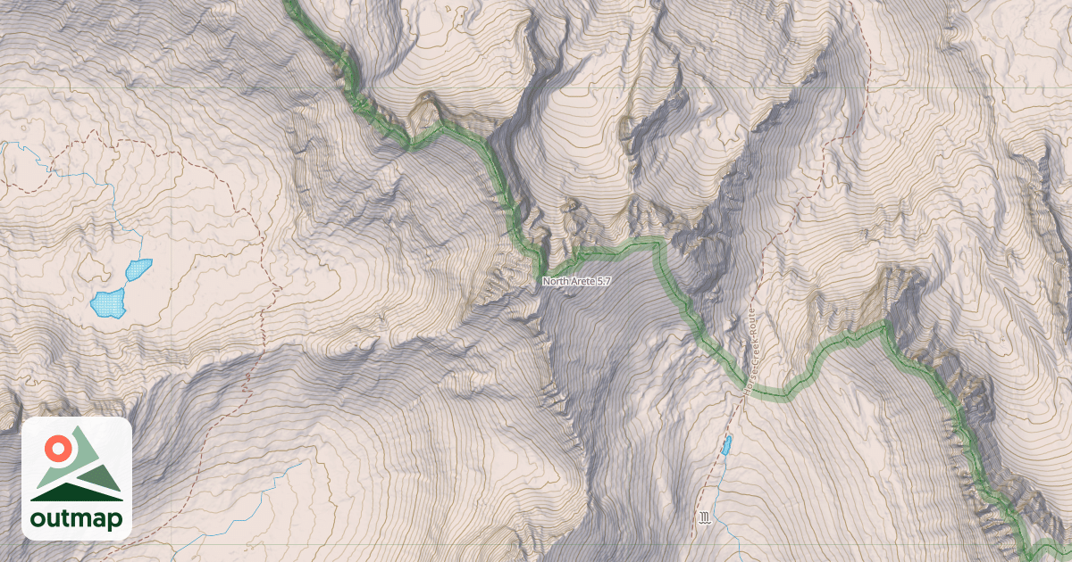 Map of North Arete