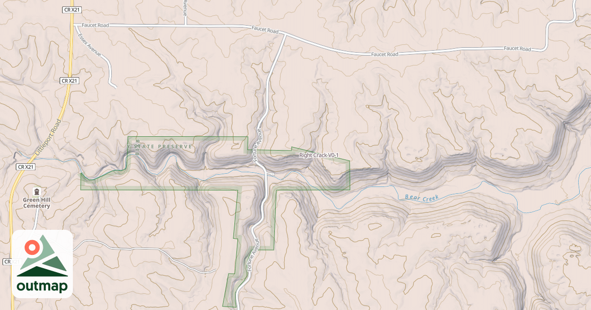 Map of Right Crack