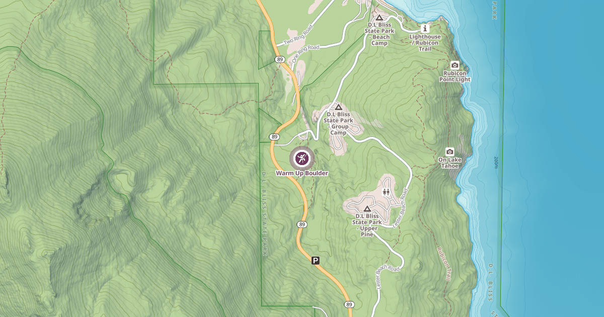 Map preview of Warm Up Boulder