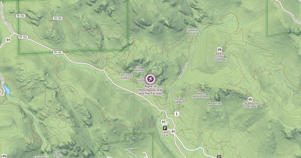 Map preview of Right of Hemingway Wall aka The Far Side