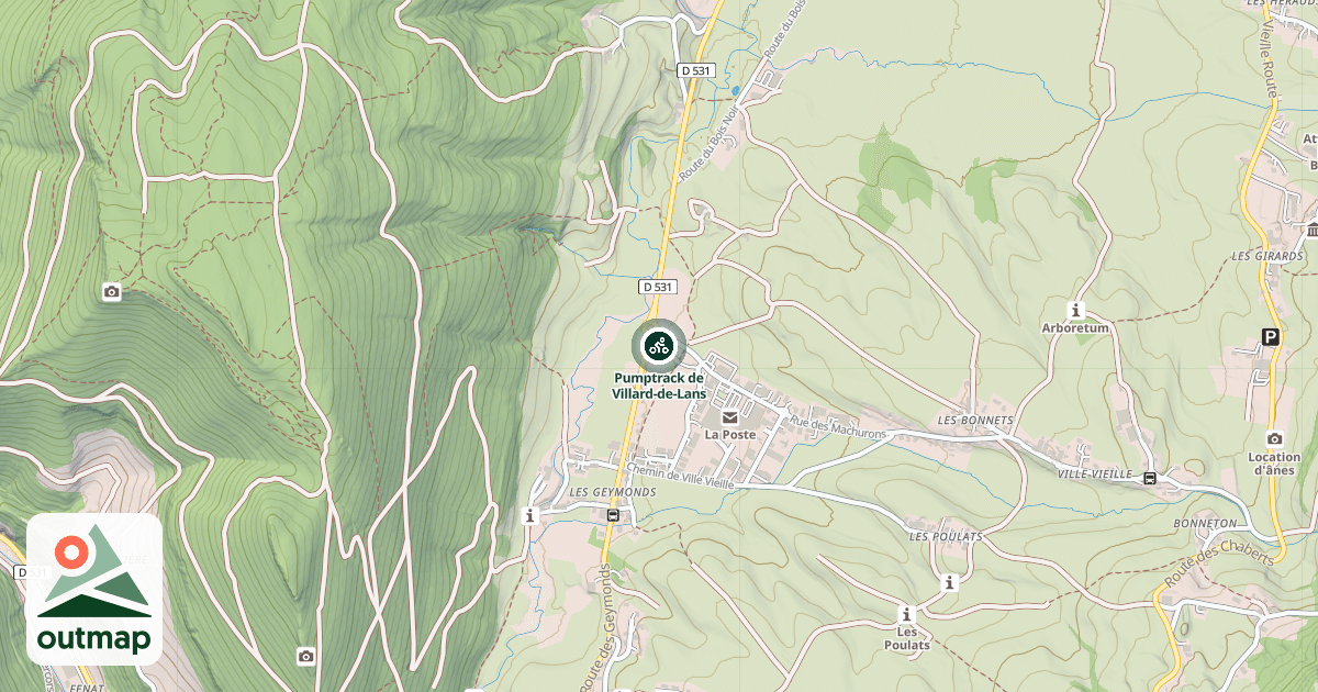 Map of Pumptrack de Villard-de-Lans