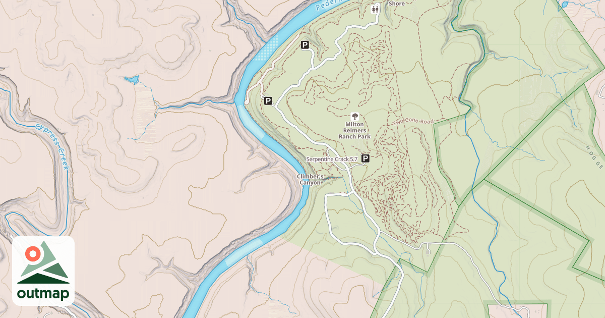 Map of Serpentine Crack