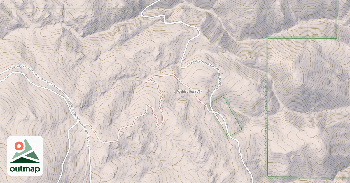 Map of Wobble Rock