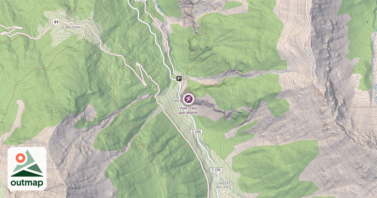 Map of Voie créés par Mairie