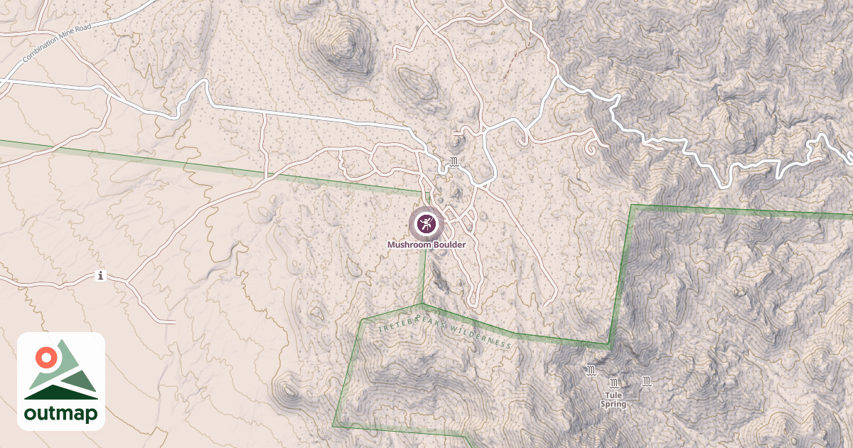 Map of Mushroom Boulder