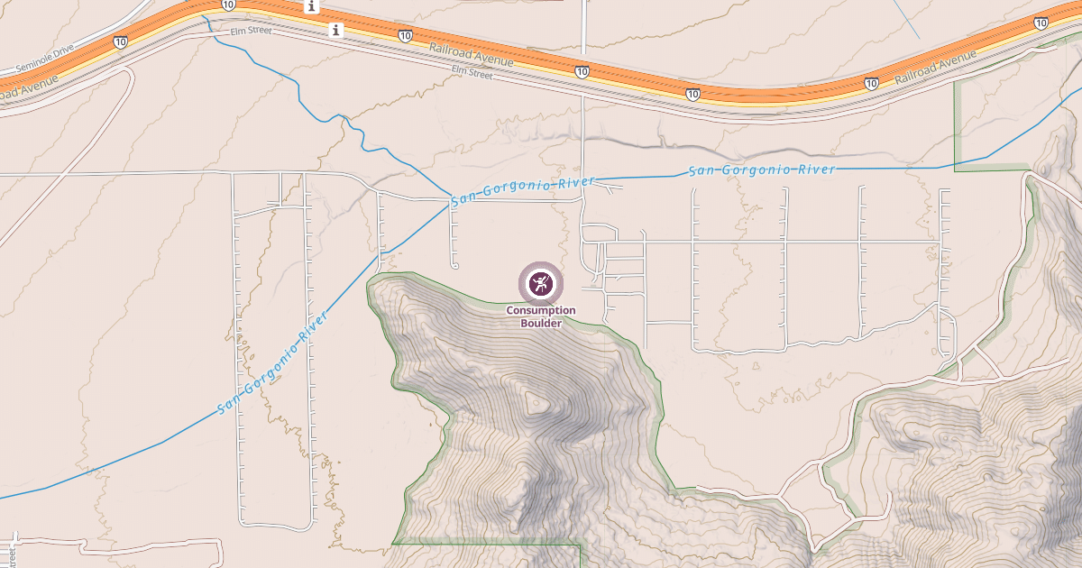Map preview of Consumption Boulder