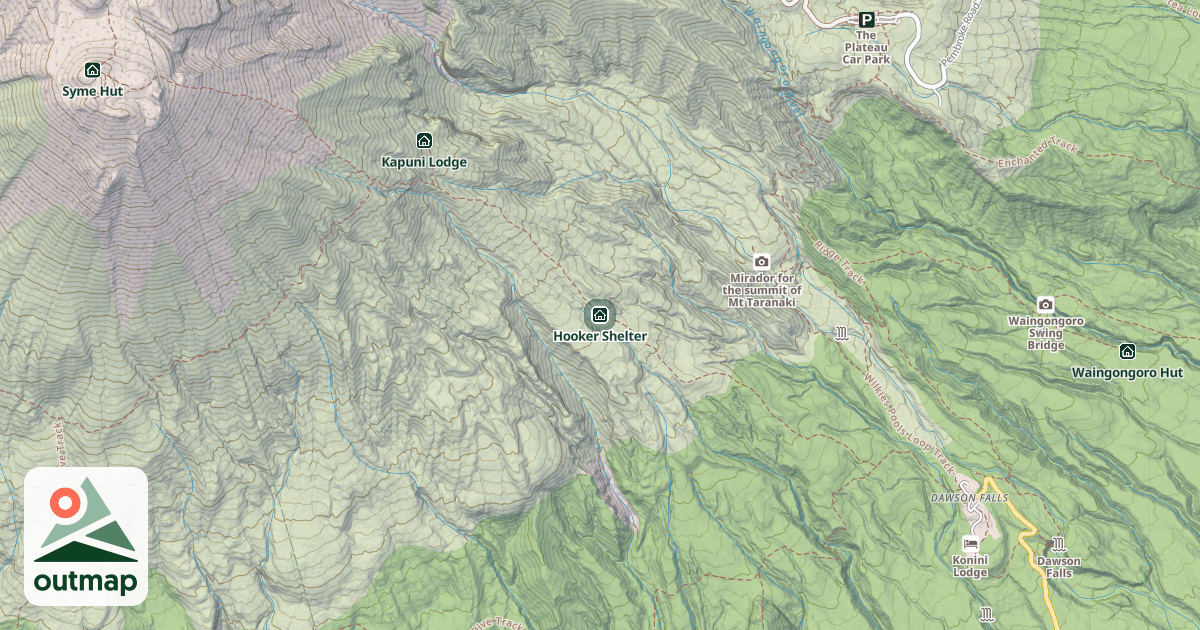Map of Hooker Shelter