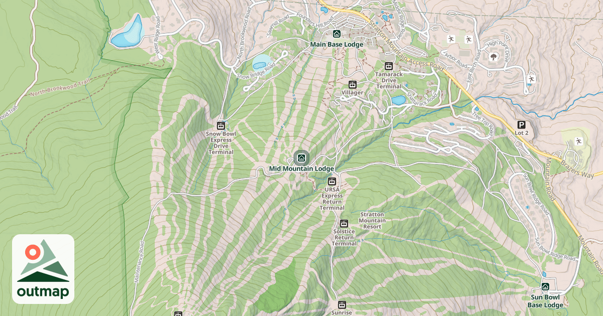 Map of Mid Mountain Lodge