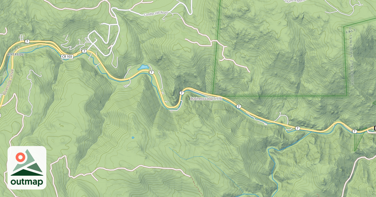Map of Business Loop