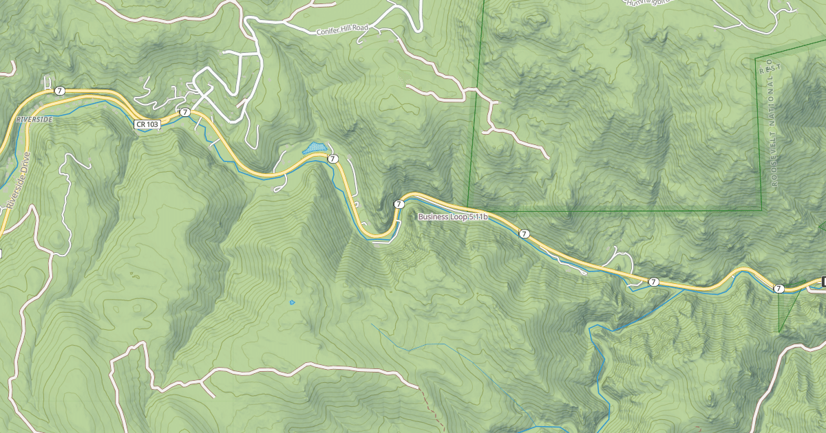 Map preview of Business Loop