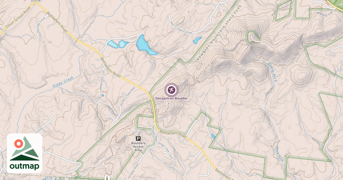 Map of Decepticon Boulder