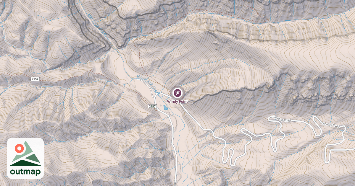 Map of Windy Point