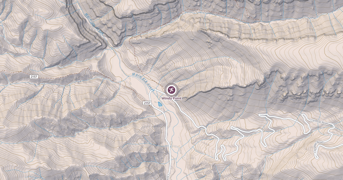 Map preview of Windy Point