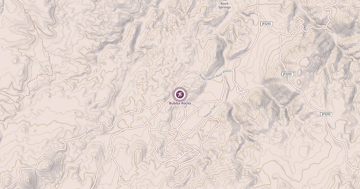 Map preview of Bubba Rocks