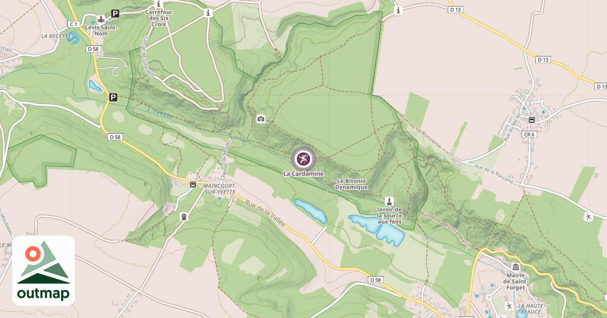 Map of La Cardamine