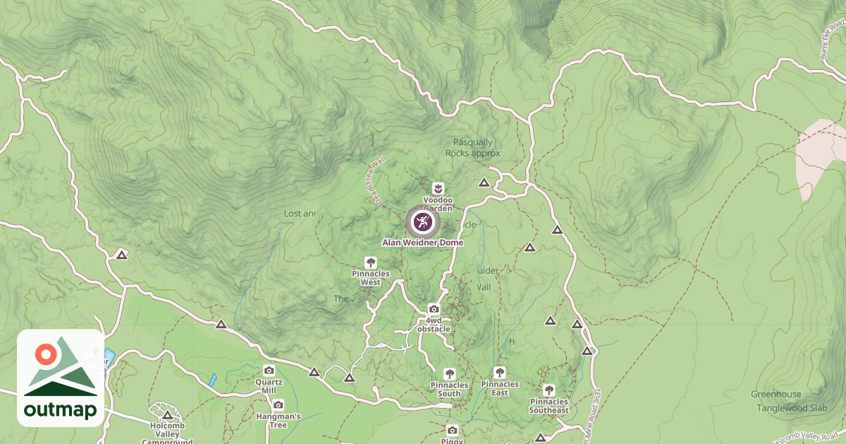 Map of Alan Weidner Dome