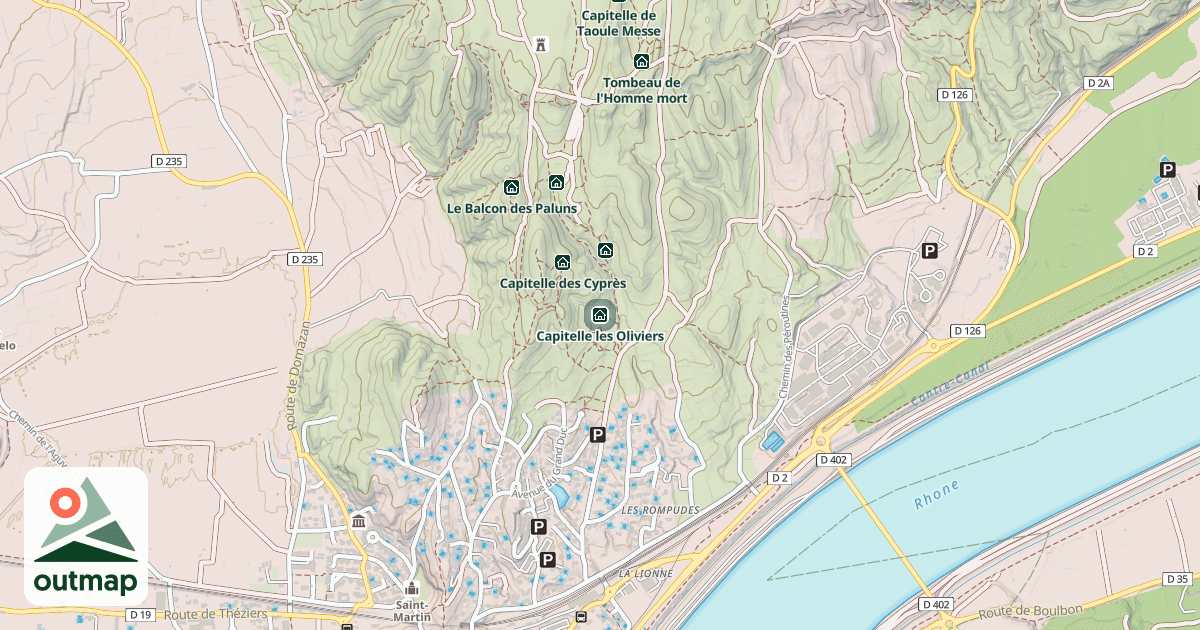 Map of Capitelle les Oliviers