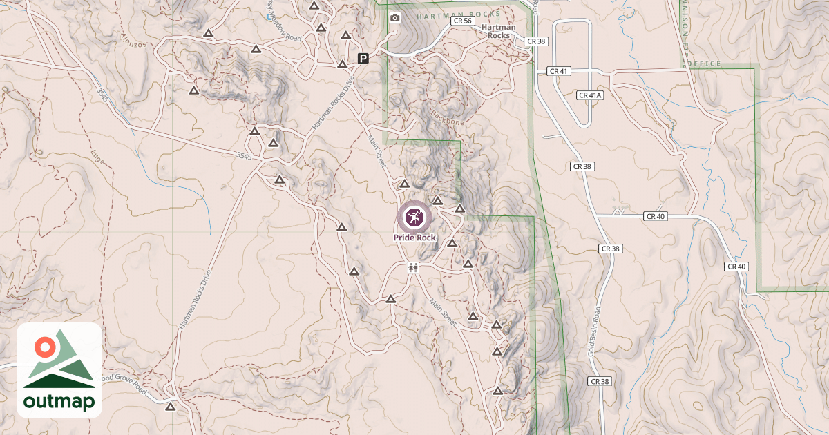 Map of Pride Rock