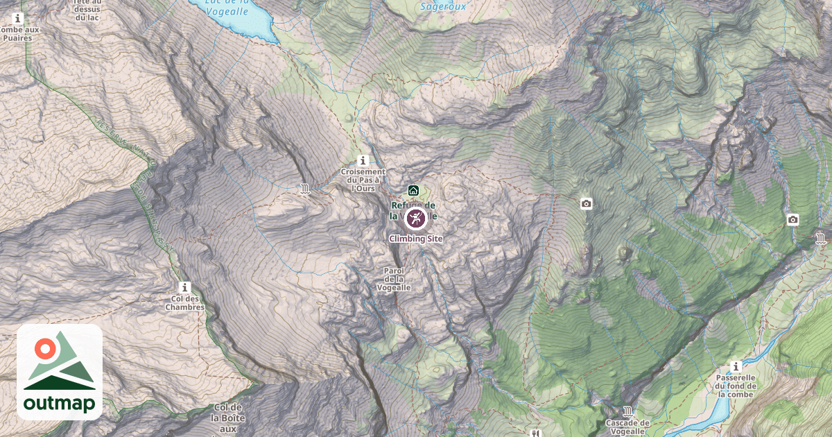Map of Climbing Site