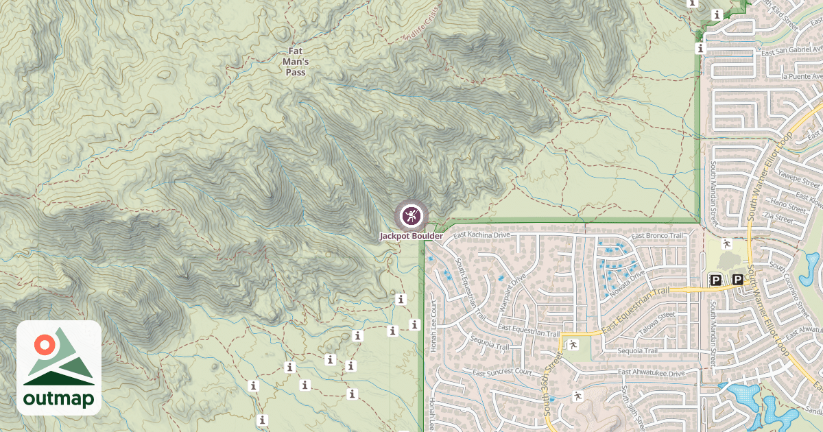 Map of Jackpot Boulder