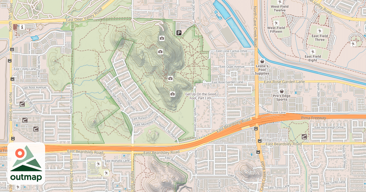 Map of Get Up On the Good Foot, Part I