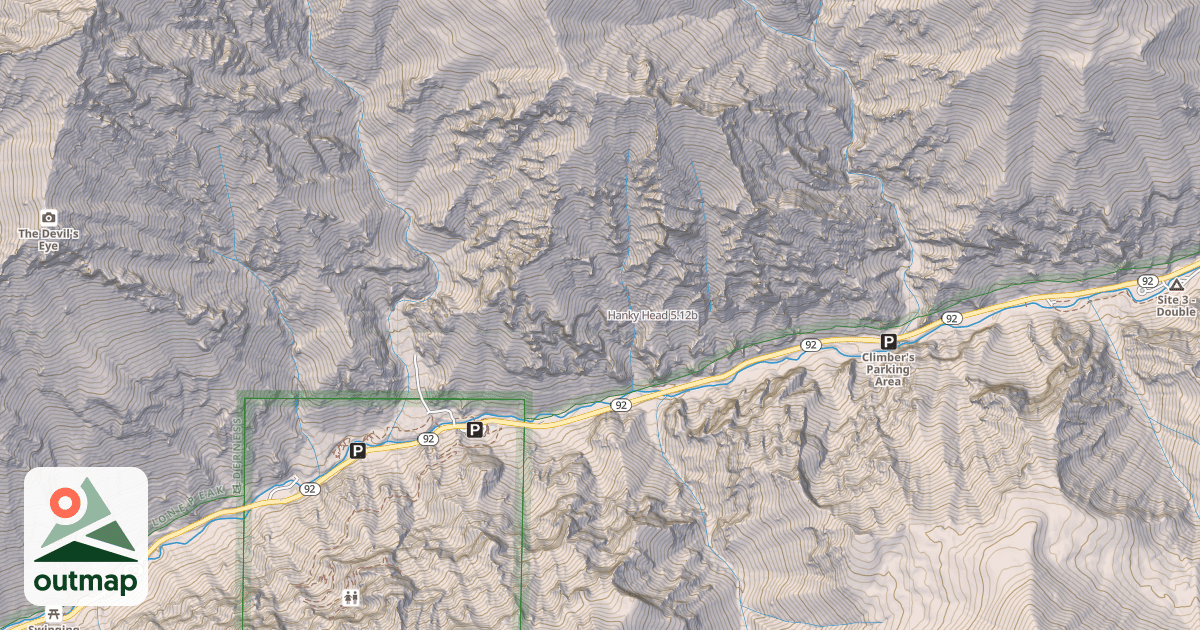 Map of Hanky Head