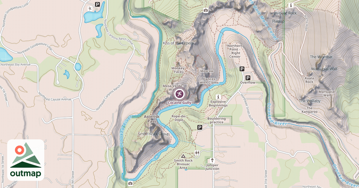 Map of Cocaine Gully