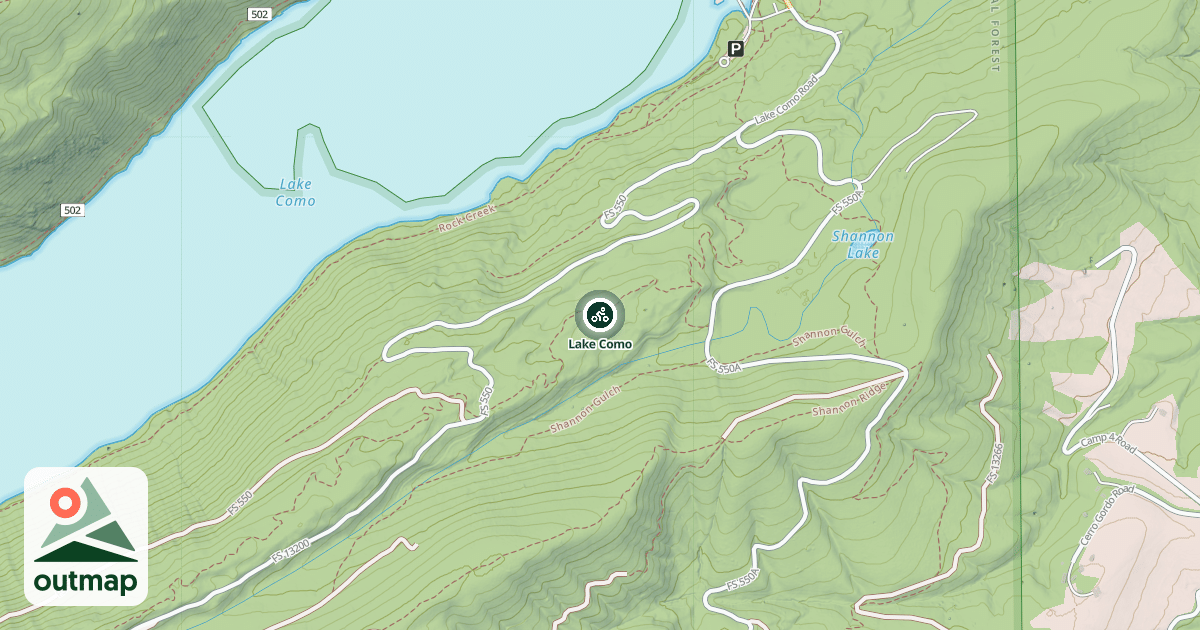 Map of Lake Como