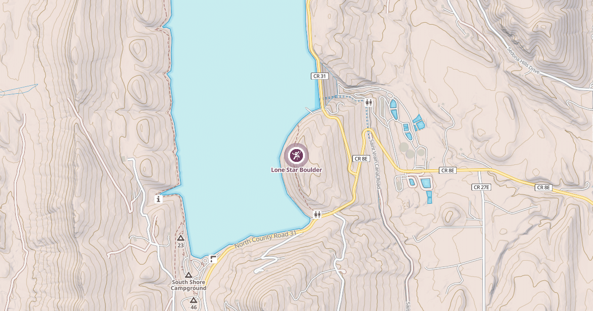 Map preview of Lone Star Boulder