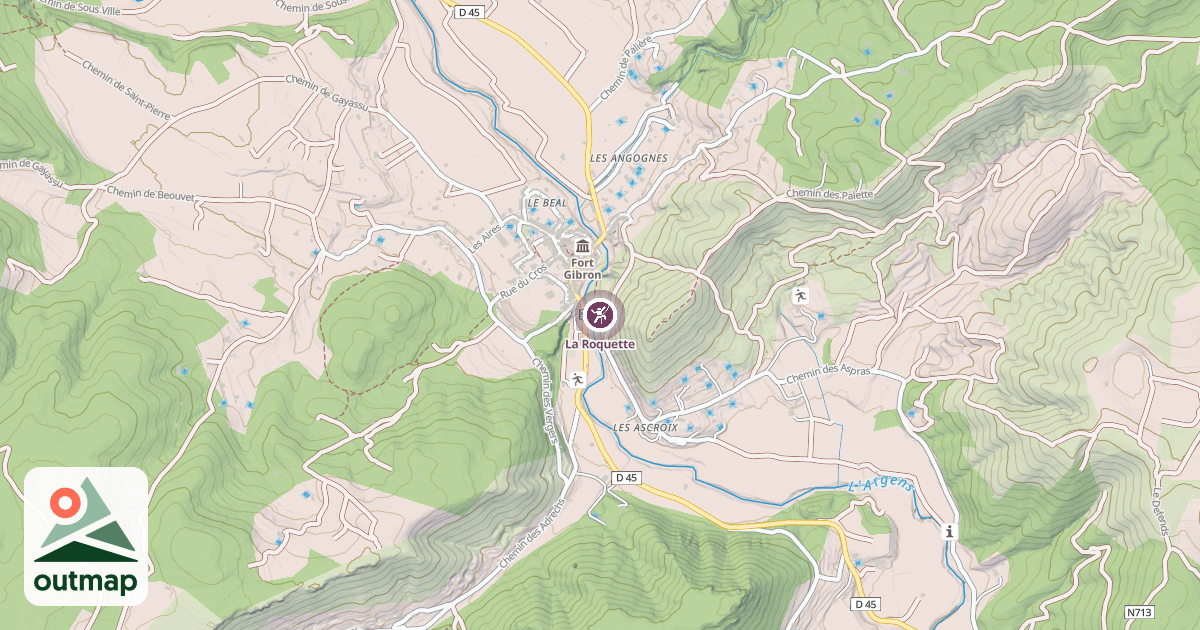 Map of La Roquette
