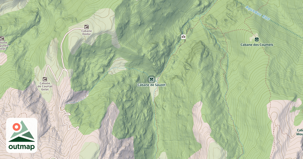 Map of Cabane de Sauzet