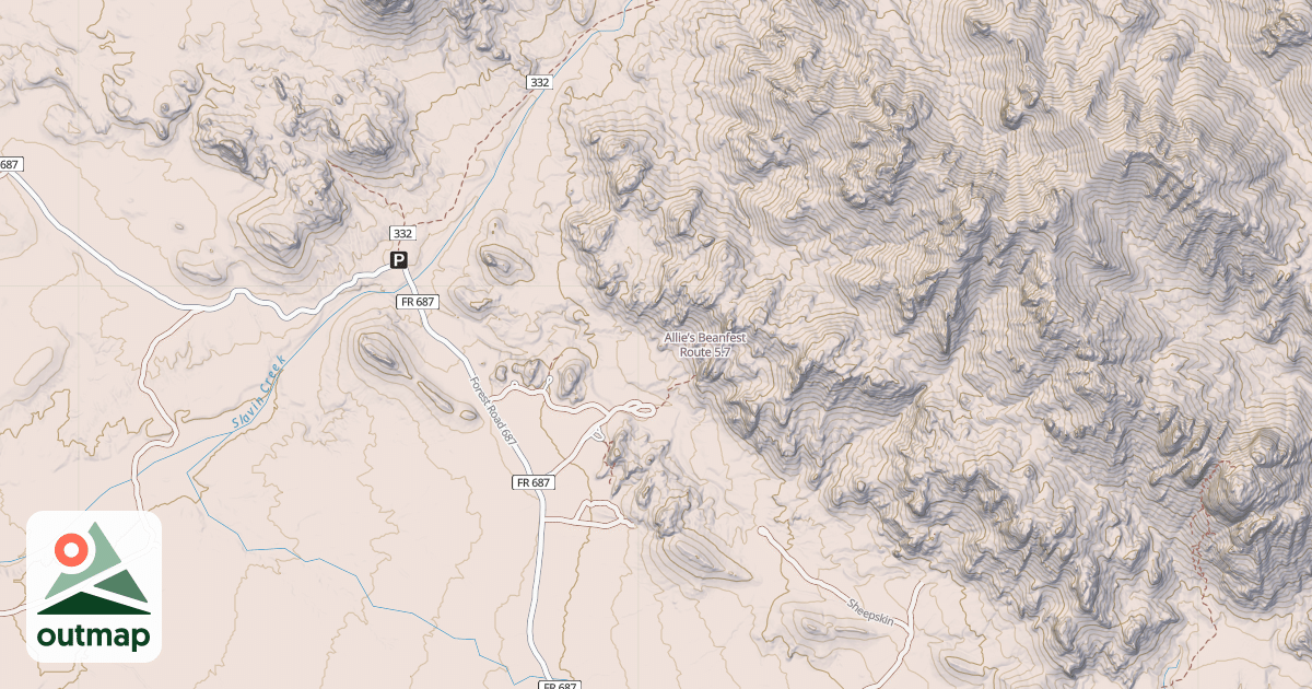 Map of Allie’s Beanfest Route