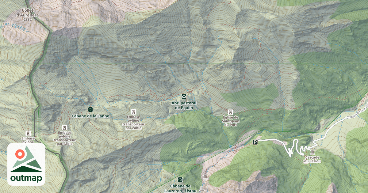 Map of Abri pastoral de Pouilh