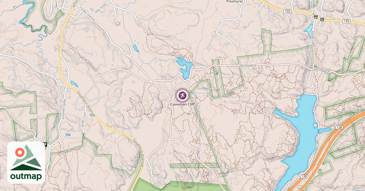 Map of Caveman Cliff
