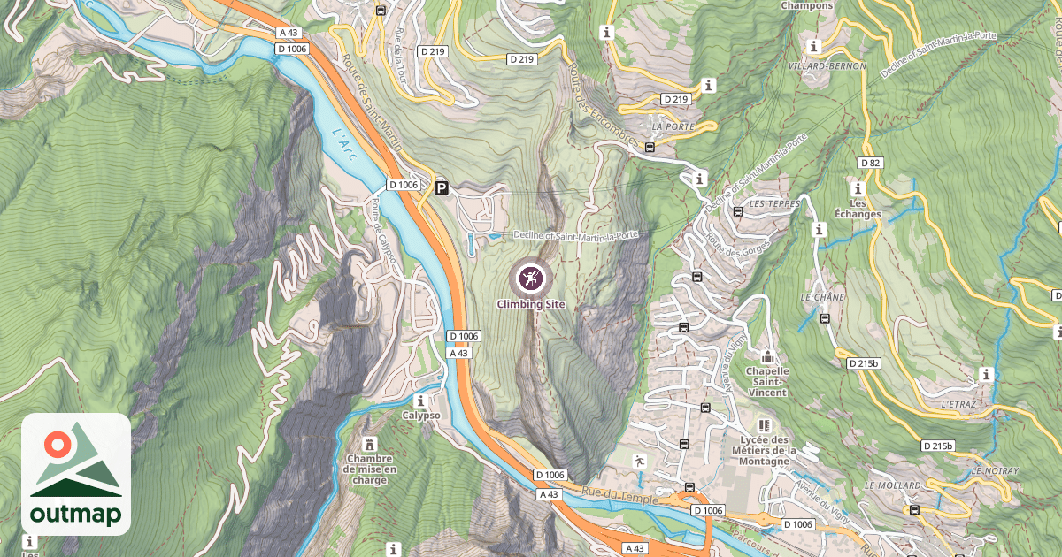 Map of Climbing Site