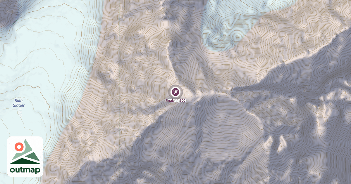 Map of Peak 11,300