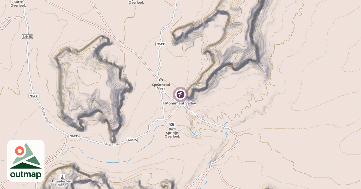 Map of Monument Valley