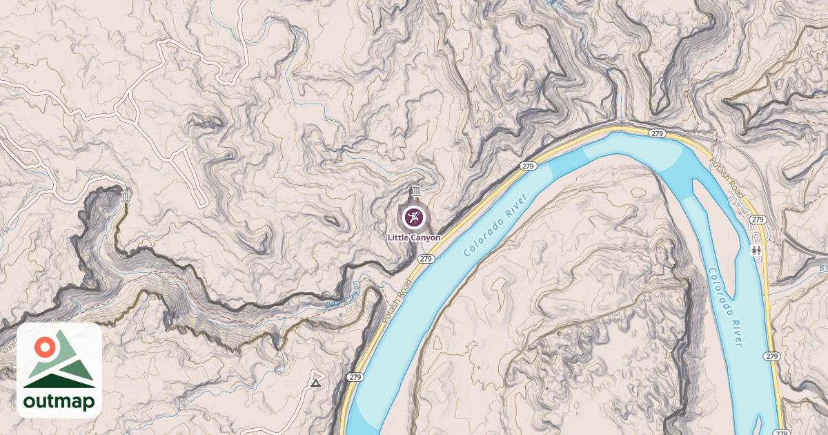 Map of Little Canyon