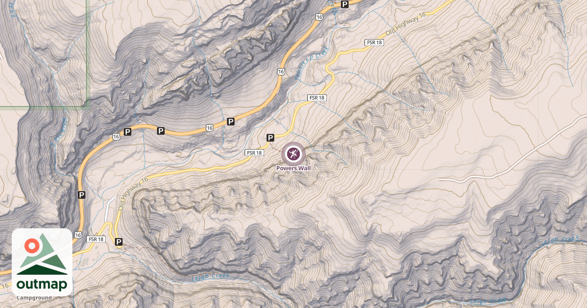 Map of Powers Wall