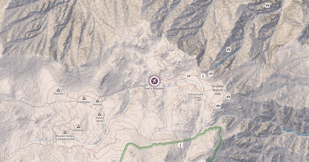Map preview of Don's Boulder