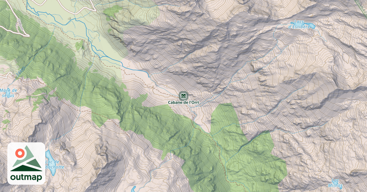 Map of Cabane de l'Orri