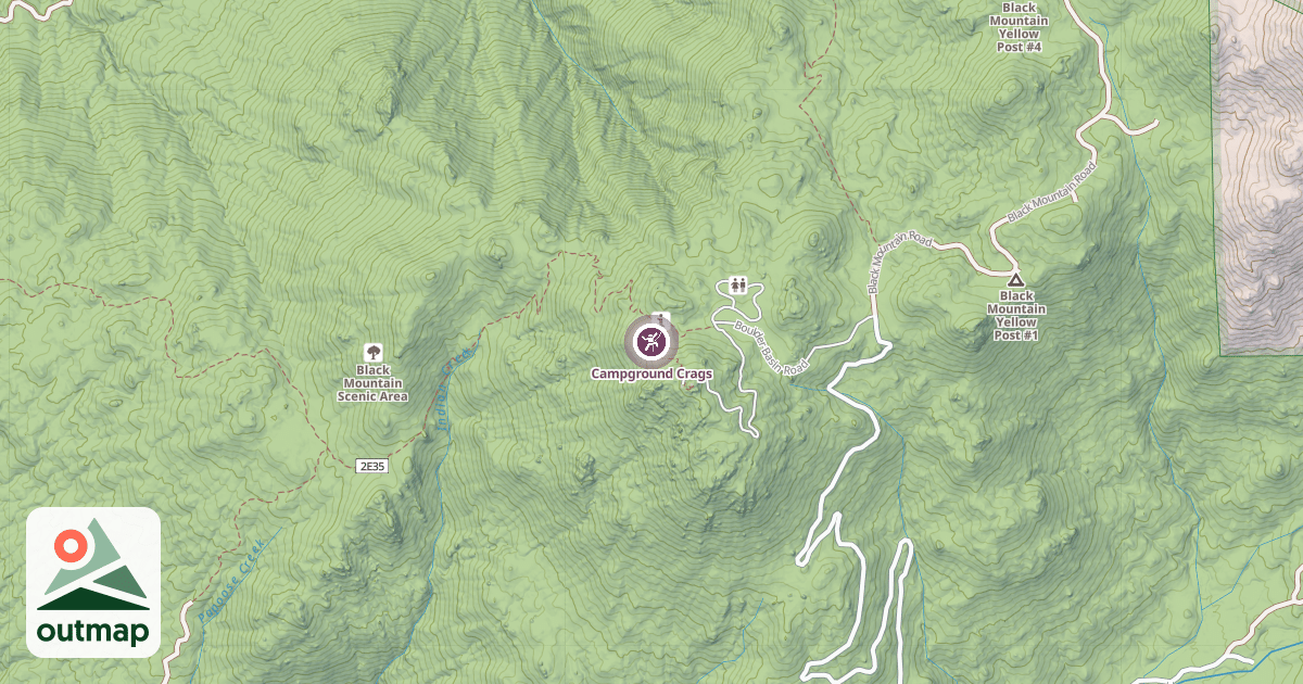Map of Campground Crags